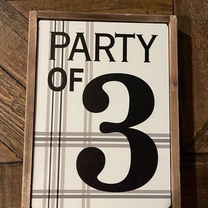 Party of 3 Wall Decor